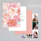 "Peony Gardens" - Wedding Invitations in Peony by Inna Moreva - Back of Card