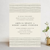 "mudcloth wedding" - Wedding Invitations in Cream by Erin Deegan - Front