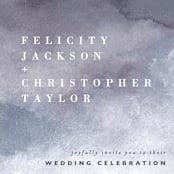 "Sea Splash" - Wedding Invitations in Amethyst by Alethea and Ruth - Close-Up