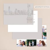 "Bold city" - Wedding Invitations in Ivory by Cass Imagines - Back of Card