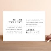 "Harmonie" - Wedding Invitations in Cloud by Carly Reed Walker - Front