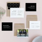 "Harmonie" - Wedding Invitations in Cloud by Carly Reed Walker - Invitation Suite