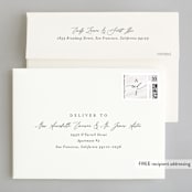 "Overjoyed" - Wedding Invitations in Taupe by Ana Sharpe - FREE Recipient Addressing