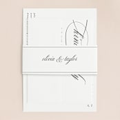 "Scripted Union" - Wedding Invitations in Pearl by Kelly Schmidt - Assembled