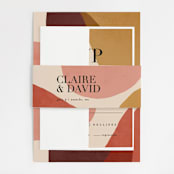 "Galeria" - Wedding Invitations in Autumn Desert by Kelly Schmidt - Assembled