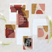 "Galeria" - Wedding Invitations in Autumn Desert by Kelly Schmidt - Invitation Suite