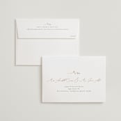 "a hundred years" - Wedding Invitations in Burnt Umber by Robin Ott - FREE Recipient Addressing