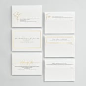 "a hundred years" - Wedding Invitations in Burnt Umber by Robin Ott - Foil Envelopes Available