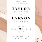 "Formation" - Wedding Invitations in Terracota by Olivia Goree - Close-Up