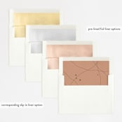 "Formation" - Wedding Invitations in Terracota by Olivia Goree - Envelope Liner Options