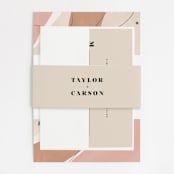 "Formation" - Wedding Invitations in Terracota by Olivia Goree - Assembled