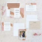 "Formation" - Wedding Invitations in Terracota by Olivia Goree - Invitation Suite