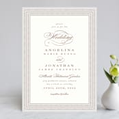 "Simply Grand" - Wedding Invitations in Dove by Hooray Creative - Front