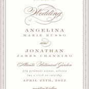 "Simply Grand" - Wedding Invitations in Dove by Hooray Creative - Close-Up