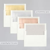 "Simply Grand" - Wedding Invitations in Dove by Hooray Creative - Envelope Liner Options