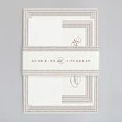 "Simply Grand" - Wedding Invitations in Dove by Hooray Creative - Assembled