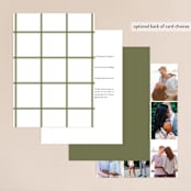"New England" - Wedding Invitations in Fern by Megan Davis - Back of Card