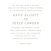 "New England" - Wedding Invitations in Fern by Megan Davis - Close-Up