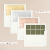 "New England" - Wedding Invitations in Fern by Megan Davis - Envelope Liner Options