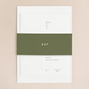 "New England" - Wedding Invitations in Fern by Megan Davis - Assembled