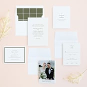 "New England" - Wedding Invitations in Fern by Megan Davis - Invitation Suite