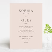 "Adora" - Wedding Invitations in Dawn by Leah Bisch - Front