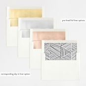 "Adora" - Wedding Invitations in Dawn by Leah Bisch - Envelope Liner Options