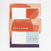 "tissue texture" - Wedding Invitations in Papaya by Carrie Moradi - Assembled