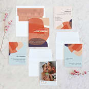 "tissue texture" - Wedding Invitations in Papaya by Carrie Moradi - Invitation Suite