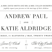 "Typography" - Wedding Invitations in Pearl by lena barakat - Close-Up