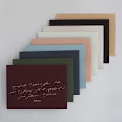 "Painted Ikat" - Wedding Invitations in Frost by Liz Conley - Colored Envelopes Available