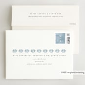 "Painted Ikat" - Wedding Invitations in Frost by Liz Conley - FREE Recipient Addressing