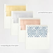 "Painted Ikat" - Wedding Invitations in Frost by Liz Conley - Envelope Liner Options