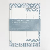 "Painted Ikat" - Wedding Invitations in Frost by Liz Conley - Assembled