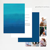 "Sand & Sun" - Wedding Invitations in Ocean by Nicole Walsh - Back of Card