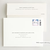 "Sand & Sun" - Wedding Invitations in Ocean by Nicole Walsh - FREE Recipient Addressing