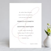 "AND" - Wedding Invitations in Carnation by Kim Dietrich Elam - Front