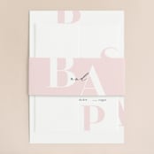 "Lettera" - Wedding Invitations in Blush by Lauren Chism - Assembled