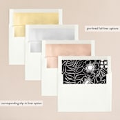 "Elemental" - Wedding Invitations in Cloud by Snow and Ivy - Envelope Liner Options