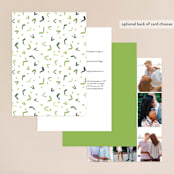 "Evergreens Watercolor" - Wedding Invitations in Forest by Yao Cheng Design - Back of Card