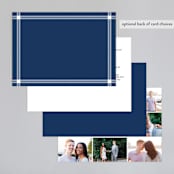 "window pane check" - Wedding Invitations in Navy by Kerry Doyle - Back of Card
