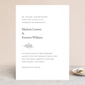 "Marlowe" - Wedding Invitations in Classy White by Kelly Schmidt - Front