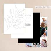 "Marlowe" - Wedding Invitations in Classy White by Kelly Schmidt - Back of Card