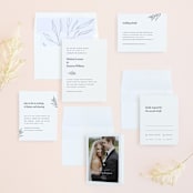 "Marlowe" - Wedding Invitations in Classy White by Kelly Schmidt - Invitation Suite