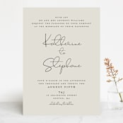 "sweet sweet elegance" - Wedding Invitations in Dutch Cream by frances mathys - Front