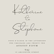 "sweet sweet elegance" - Wedding Invitations in Dutch Cream by frances mathys - Close-Up