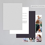 "Right Side" - Wedding Invitations in Blackberry by Susan Brown - Back of Card