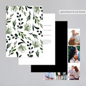 "Agave & Greens" - Wedding Invitations in Ivory by Susan Moyal - Back of Card