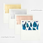 "Drops" - Wedding Invitations in Sea by Bethania Lima - Envelope Liner Options