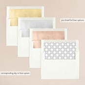 "Vesperum" - Wedding Invitations in Slate by GeekInk Design - Envelope Liner Options